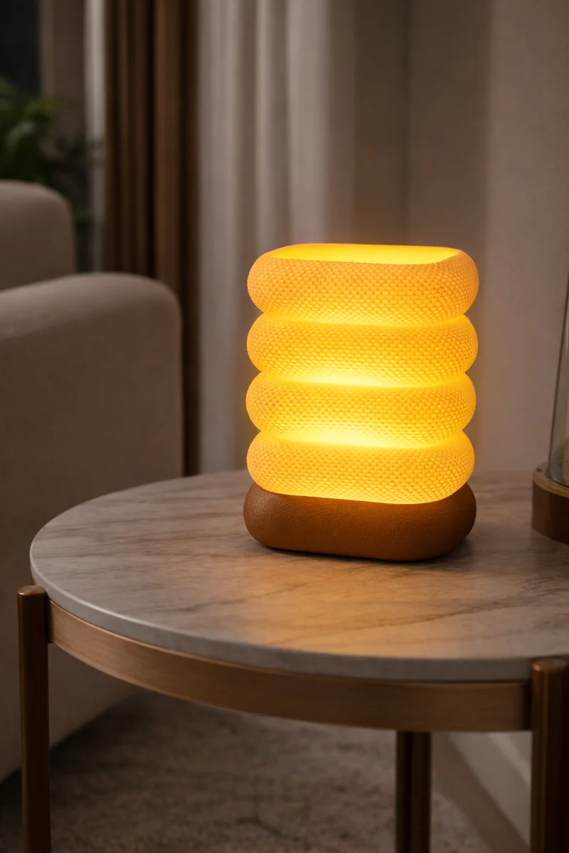 Modern Dekoratif Gece Lambası – LED Ambiyans Masa Lambası | Minimal Tasarım Abajur